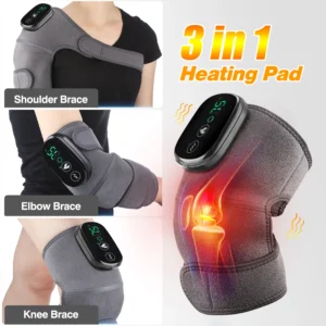 Electric Heating Knee Pad Vibration Massage Leg Joint Elbow Support Shoulder Warming Relieve Arthritis Knee Temperature Massager